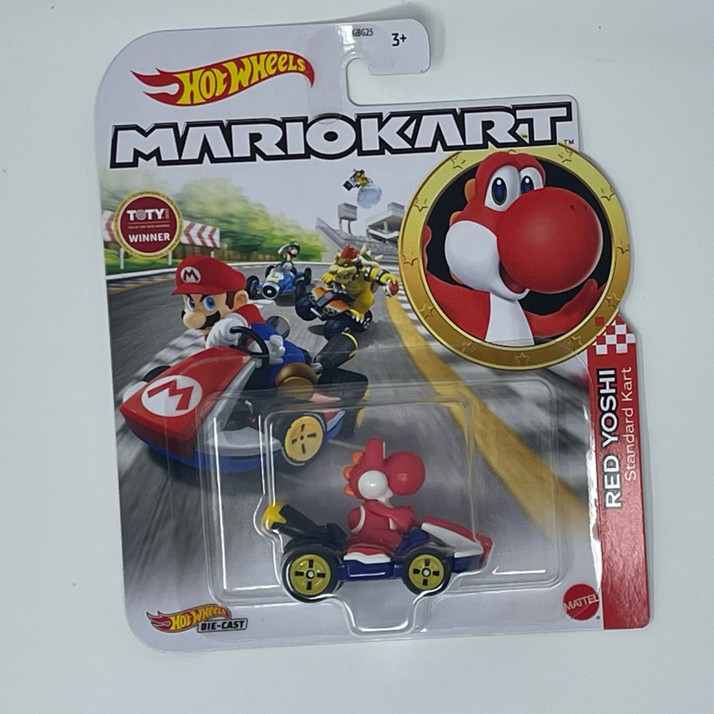 Hot wheels Mario kart red yoshi